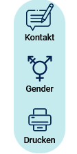 Seitenmenue am rechten Bildschirmrand mit Icons zu Kontakt, Gender und Drucken