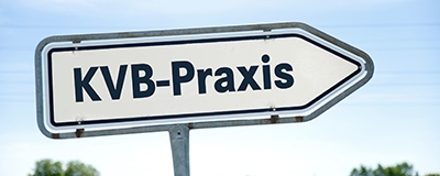 Konzept und Einstieg Wegweiserschild "KVB-Praxis"