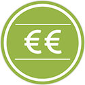 Premium-Förderung Grüne Plakette mit zwei Euro Zeichen