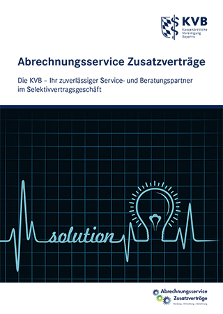Broschüre "Abrechnungsservice Zusatzverträge"