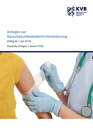 Broschüre "Anlagen zur Sprechstundenbedarfs-Vereinbarung" Titelbild zur Broschüre "Anlagen zur Sprechstundenbedarfs-Vereinbarung"