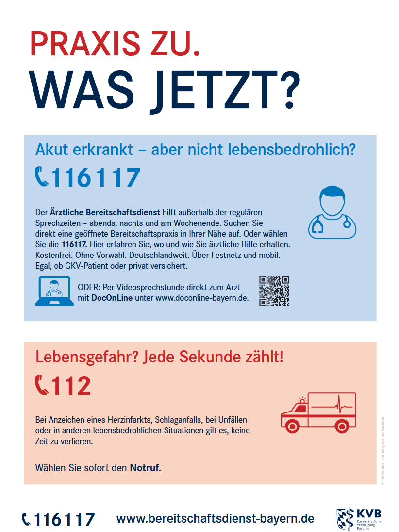 Plakat "Praxis zu"