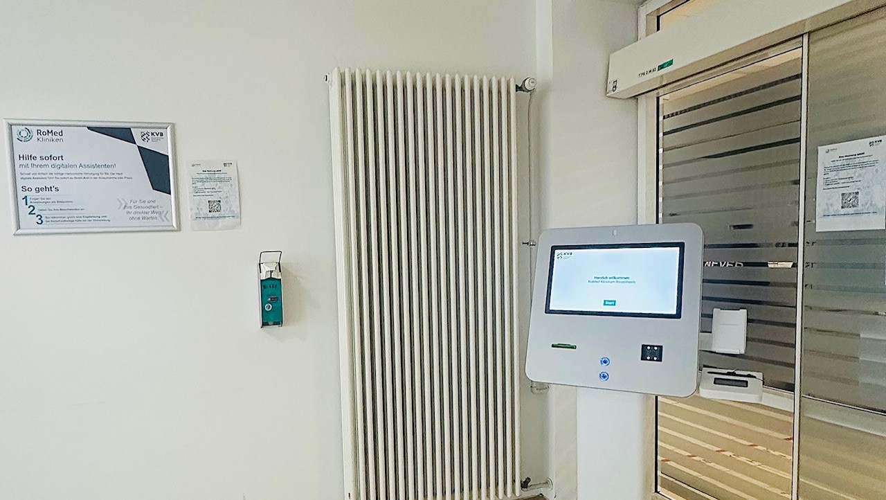 Digitaler Tresen im Klinikum Rosenheim Serviceterminal